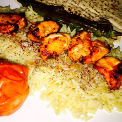 chicken kabab plate