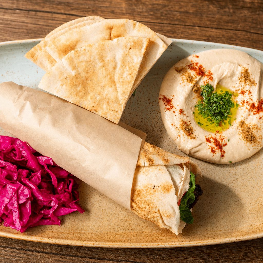 Falafel Wrap Combo.