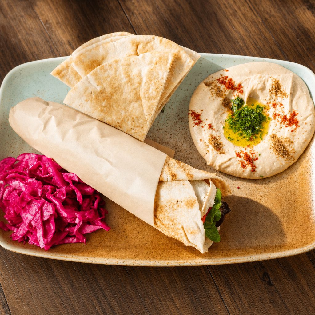 Chicken Kebab Wrap Combo.